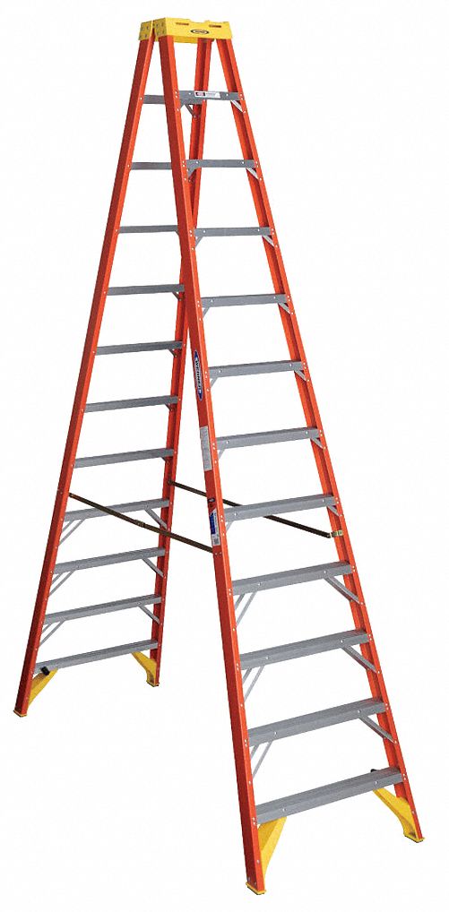 Twin Stepladder Fiberglass IA 12ft T6200