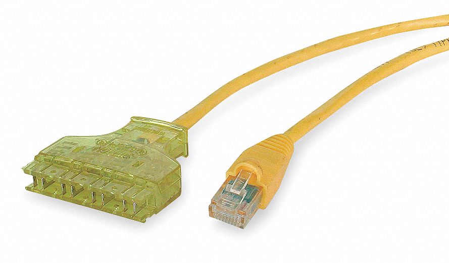 Patch Cord Cat 6 Booted Yellow 7.0 ft.