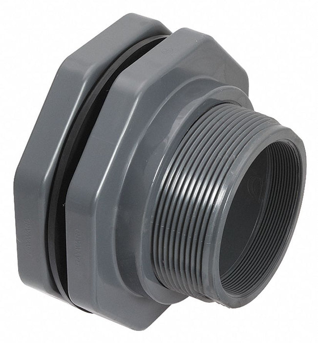 Bulkhead Tank Fitting EPDM 3 7/8 L PVC