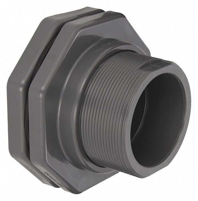 Bulkhead Tank Fitting EPDM 5 3/4 L PVC