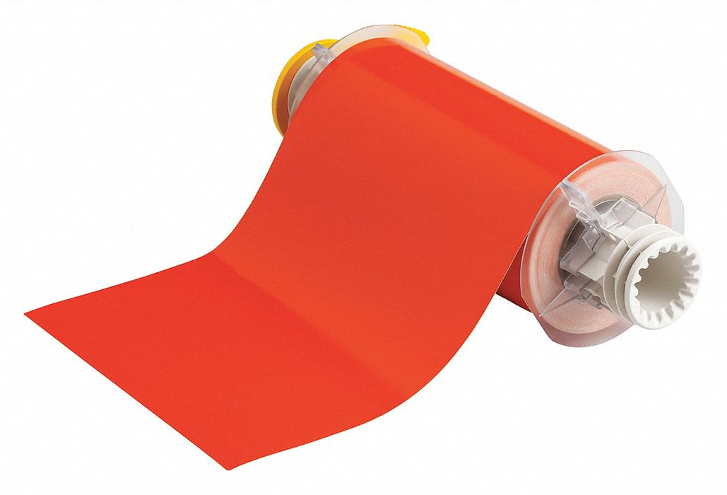 D9019 ContinuousLabelStock Orange Gloss 7inW