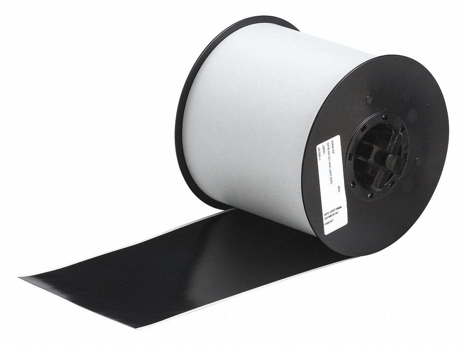 D9028 ContinuousLabelStock Black Gloss 4inW