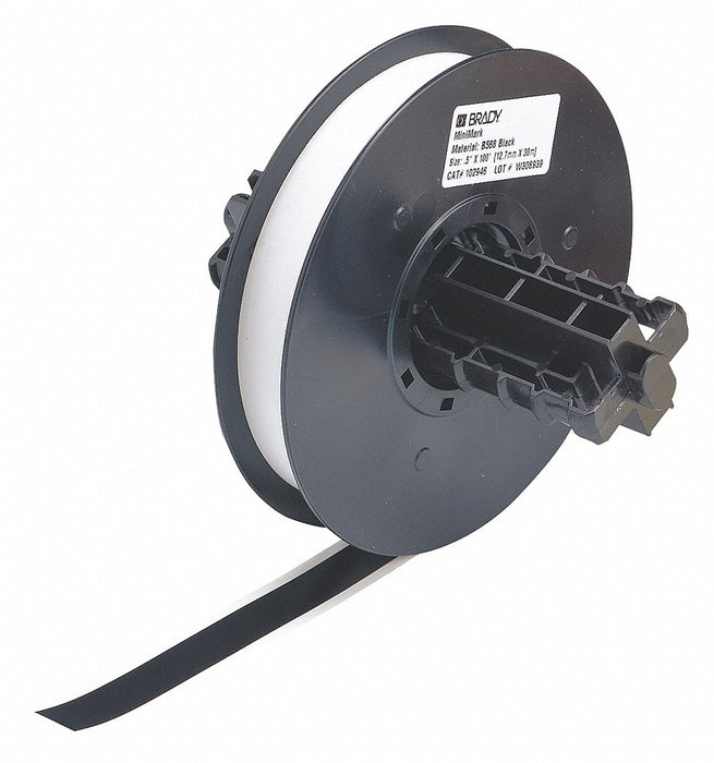 D9026 ContinuousLabelStock Black Gloss 1/2inW