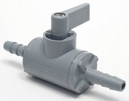 Manual 2-Way Ball Valve Barb PVC