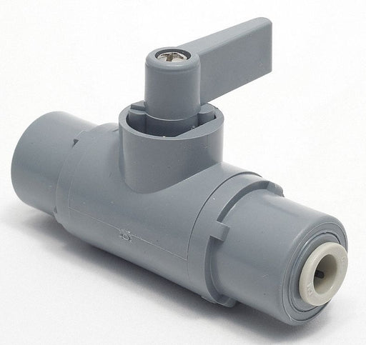 Manual 2-Way Ball Valve Push PVC