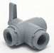 Manual 3-Way Ball Valve 1/2 PVC