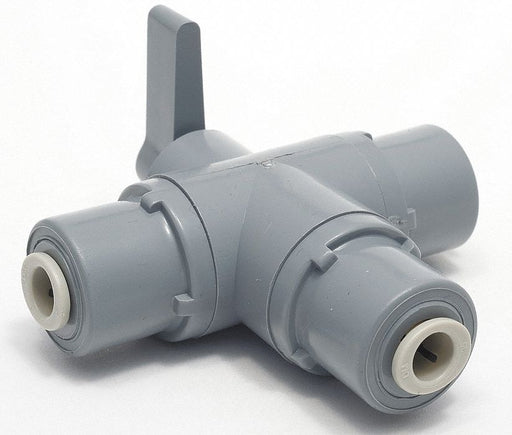 Manual 3-Way Ball Valve 1/4 PVC