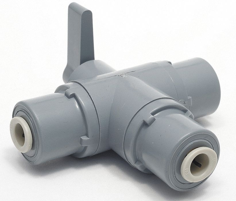 Manual 3-Way Ball Valve 3/8 PVC