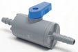 Manual 2-Way Ball Valve Barb PVC