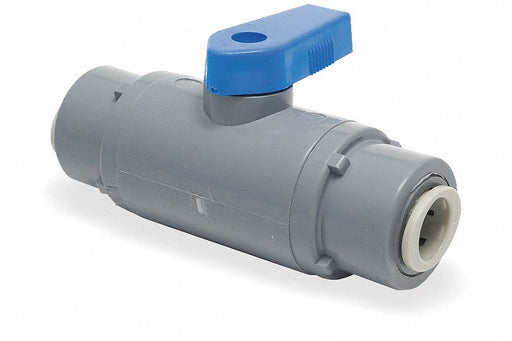 Manual 2-Way Ball Valve Push PVC