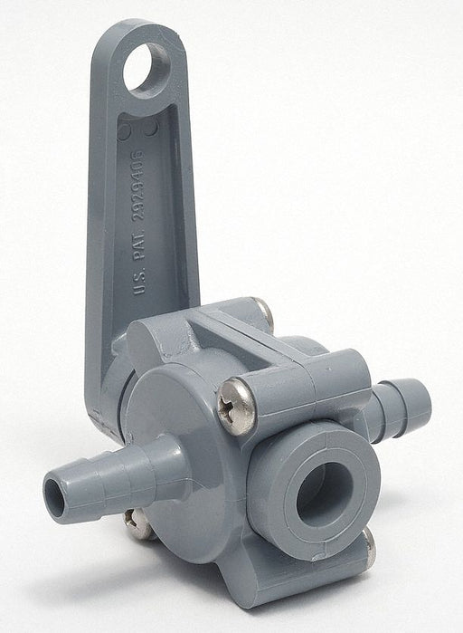 Manual 2-Way Ball Valve Barb PVC
