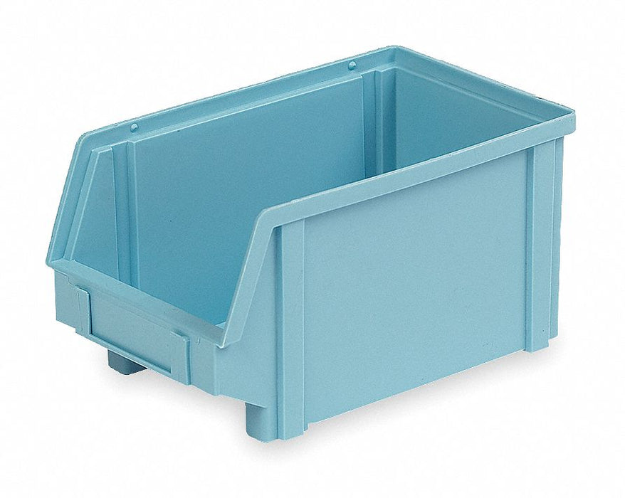 Hang and Stack Bin Light Blue PP 5 in