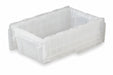 AttachedLidTote 19.75inL 11.75inW Clear