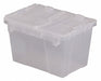 AttachedLidTote 15.25inL 10.875inW Clear