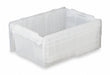 Attached Lid Ctr Translucent Solid HDPE
