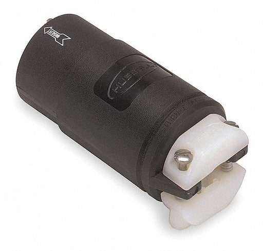 LckCon Straight 20 A Black Nyl Non-NEMA