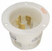 Flg LckInl 20 A White L14-20P Steel