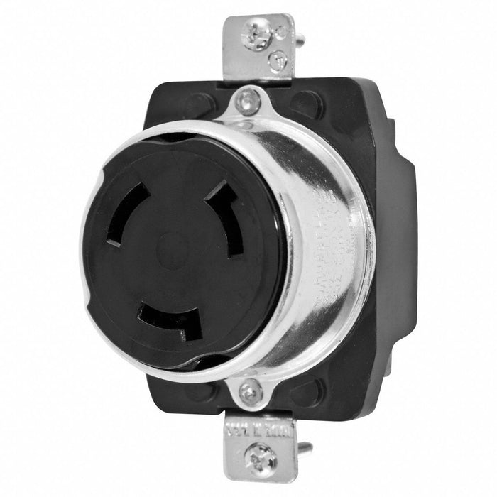 Lck Recept 50 A Blk Phenolic NoNEMA 1Gng