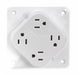 Receptacle White 15 A 2P3W Back 1PK