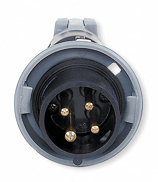 IEC Pin and Sleeve Plug 60 A Black 3Pl