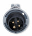 IEC Pin and Sleeve Plug 60 A Black 3Pl