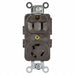 Duplex Locking Receptacle Brown 2P