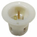 Flanged Inlet White 20 A Round 5-20P
