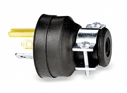 Straight Blade Plug Blk 15 A Stnd 7-15P