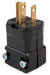 Straight Blade Plug Black 15 A Hng 5-15P