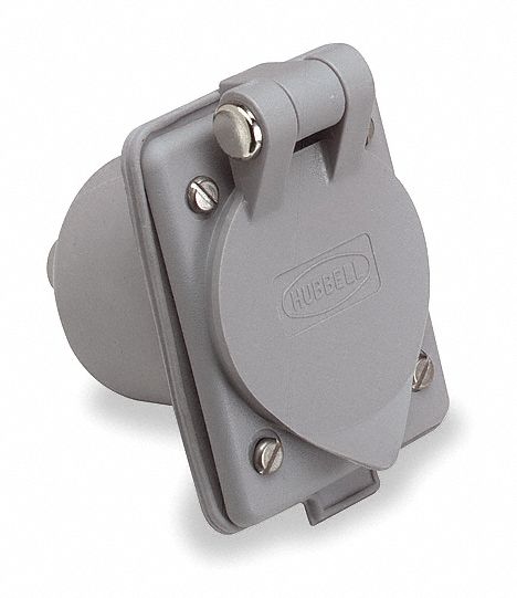 Flanged Inlet Yellow 15 A Rect 5-15P