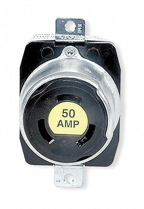 Lck Recept 50 A Blk Phenolic NoNEMA 1Gng