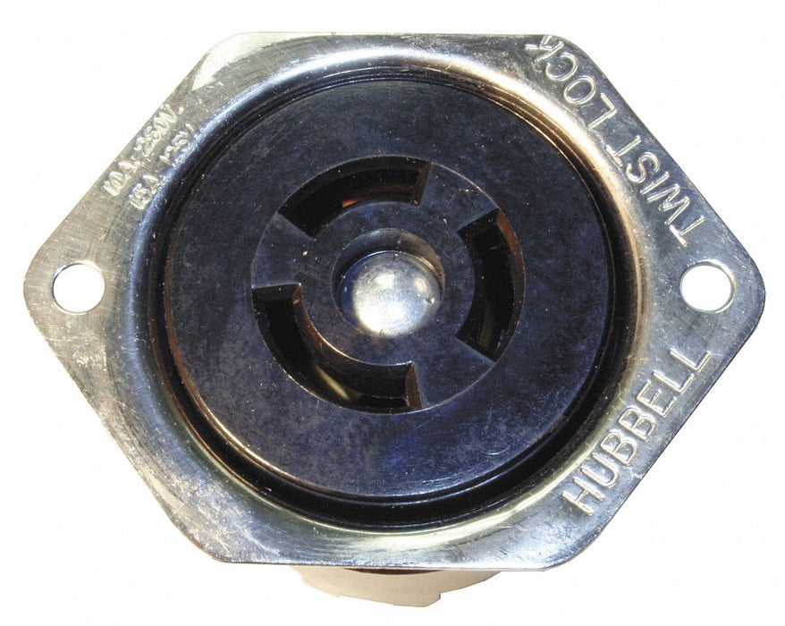 Flanged Locking Receptacle Industrial