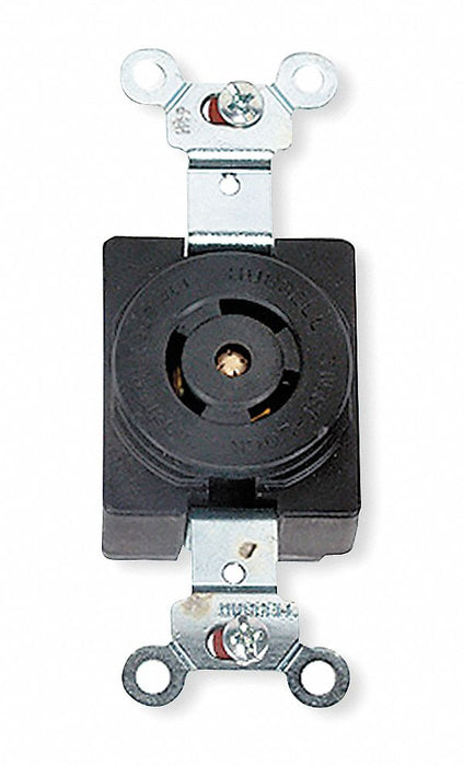 LckRecpt 10/15A Blk Phenolic NoNEMA 1Gng