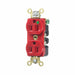 Receptacle Red 15 A 2P3W Back Side 1PK