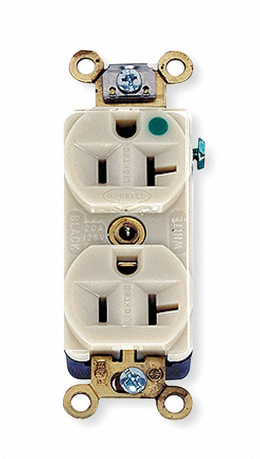 Receptacle Duplex 20A 5-20R 125V Ivory