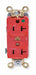 Receptacle Red 20 A 2P3W Back Side 1PK