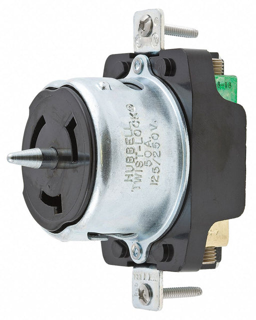 Lck Recept 50 A Blk Phenolic NoNEMA 1Gng