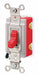 Wall Switch Red 20A Back Side SnglPole