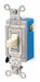 WllSwtch Ivry 15A Bk Sd SnglPole/DblThrw