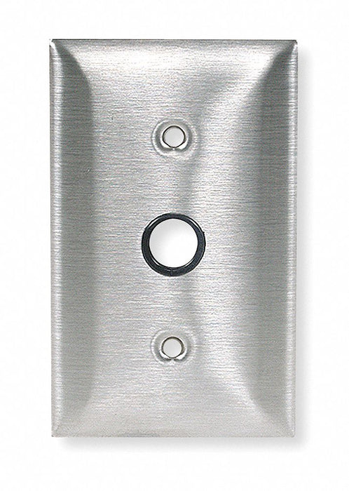 Plate Wall 1 Gang Silver