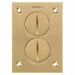 Floor Box Cover Rectangular 1-Gang Brass