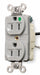 Receptacle Gray 15 A 2P3W Back Side 1PK