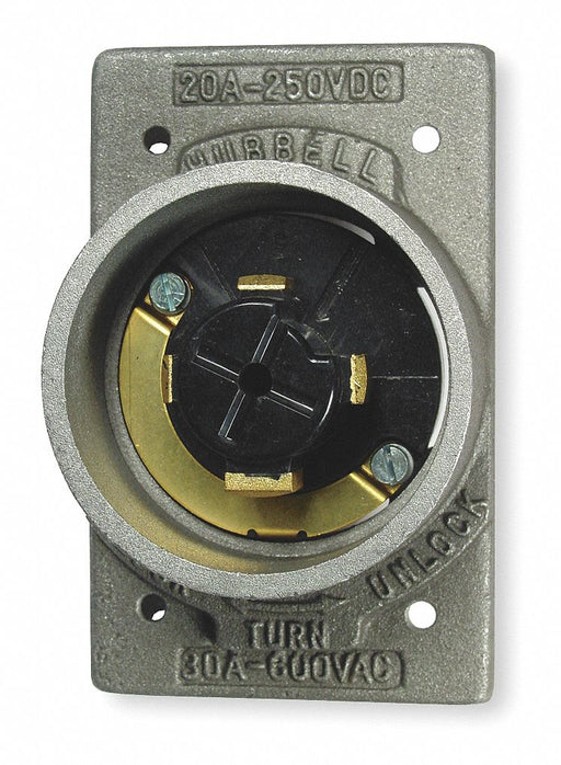 Flg LckInl 30 A Metallic Non-NEMA Steel