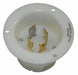 Flanged Locking Inlet White