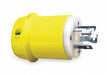 LckPlg Straight 30 A Yellow Nylon 3Blds