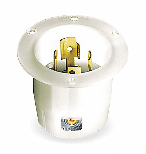 Flg LckInl 30 A White L18-30P Nylon