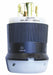 Lockng Plug Strt 30 A Blk Wht Nyl 4Blds