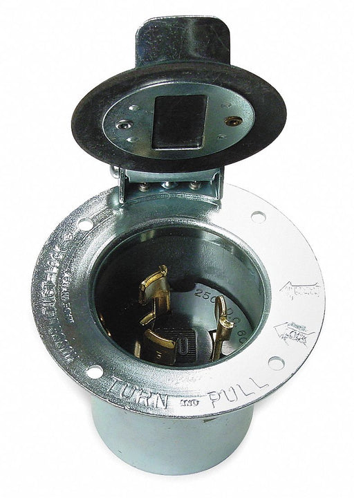 Flg LckInl 50 A Metallic Non-NEMA Steel