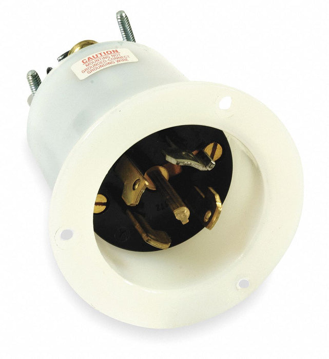 Flanged Locking Inlet Black