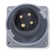 WT Pin and Sleeve Inlet Black 3P 4W 60 A